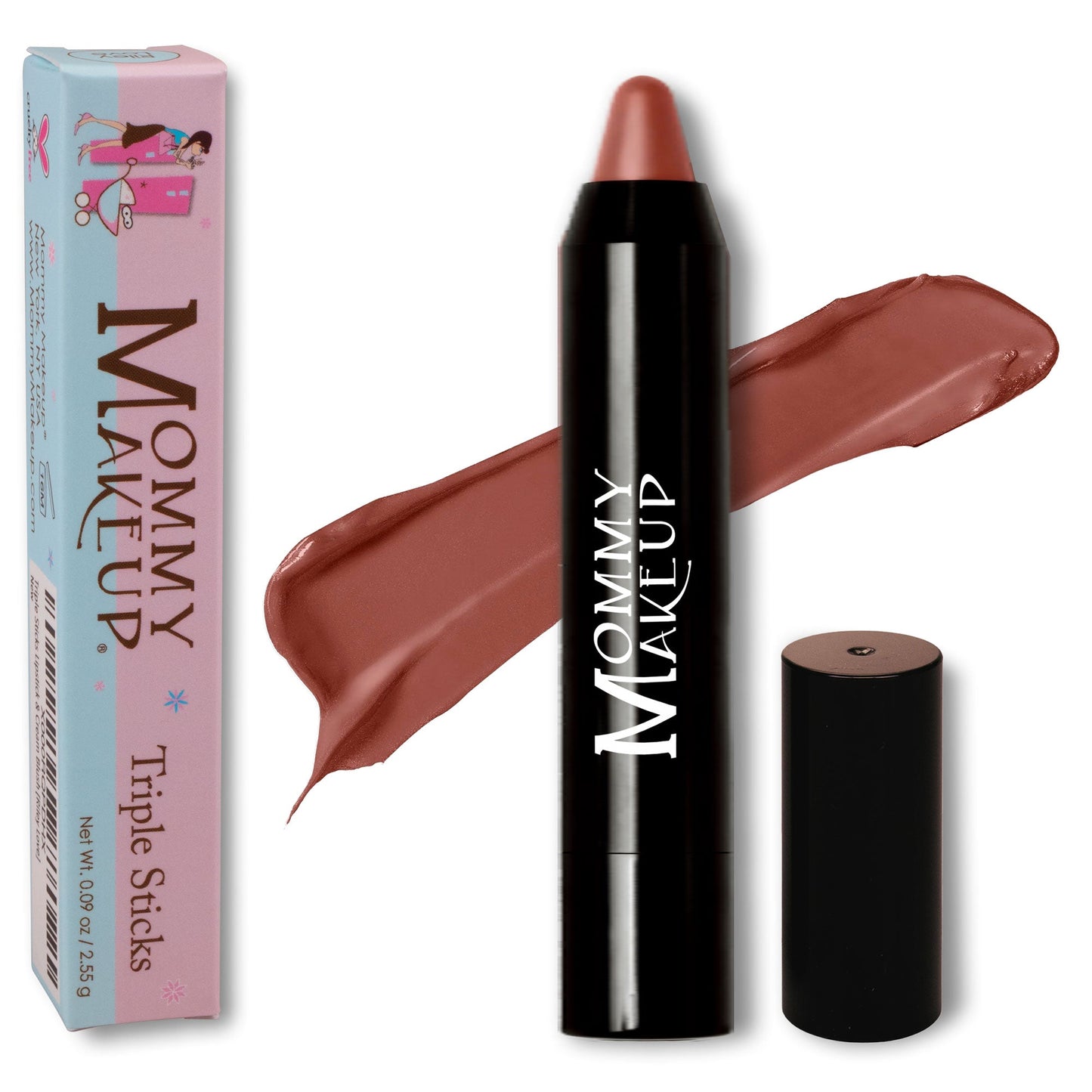 Triple Sticks Lipstick, Cream Blush, and Treatment in Ginger Spice