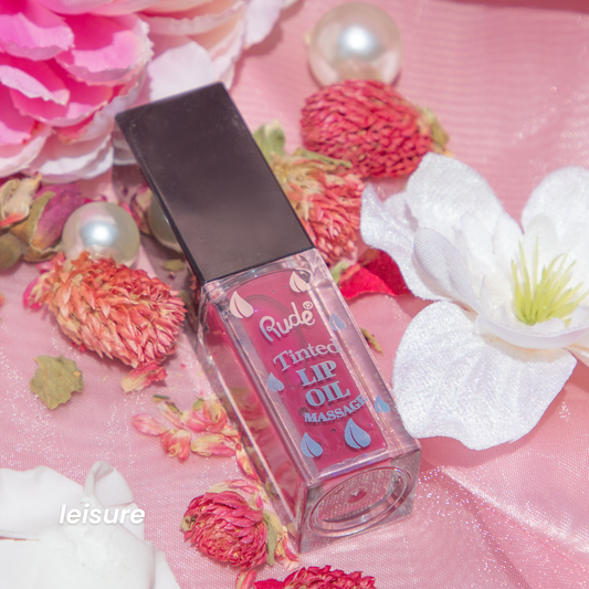 RUDE Lip Oil Massage Tinted & Plumping Lip Oil - Iron Velvet